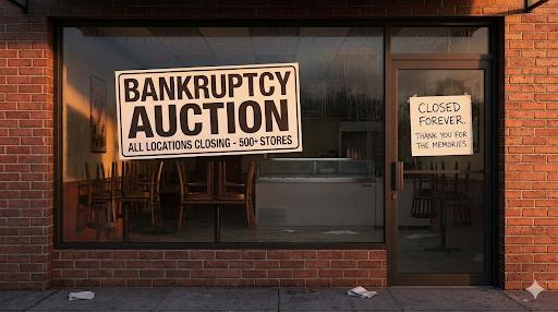 bankruptcy forces ice cream chain